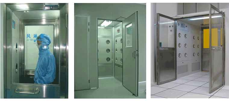 不銹鋼風(fēng)淋室安裝效果圖