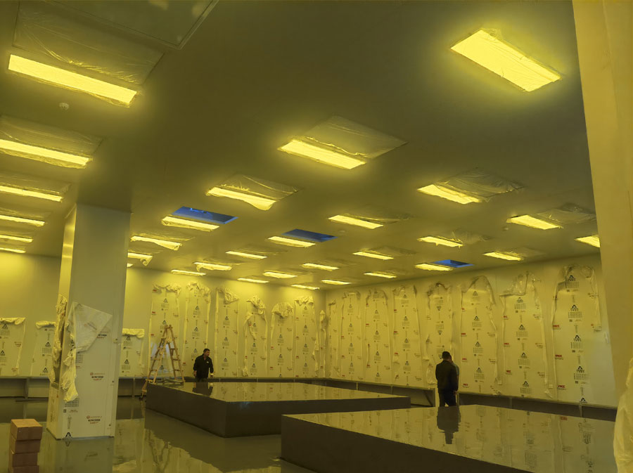 千級潔凈室裝修施工圖片